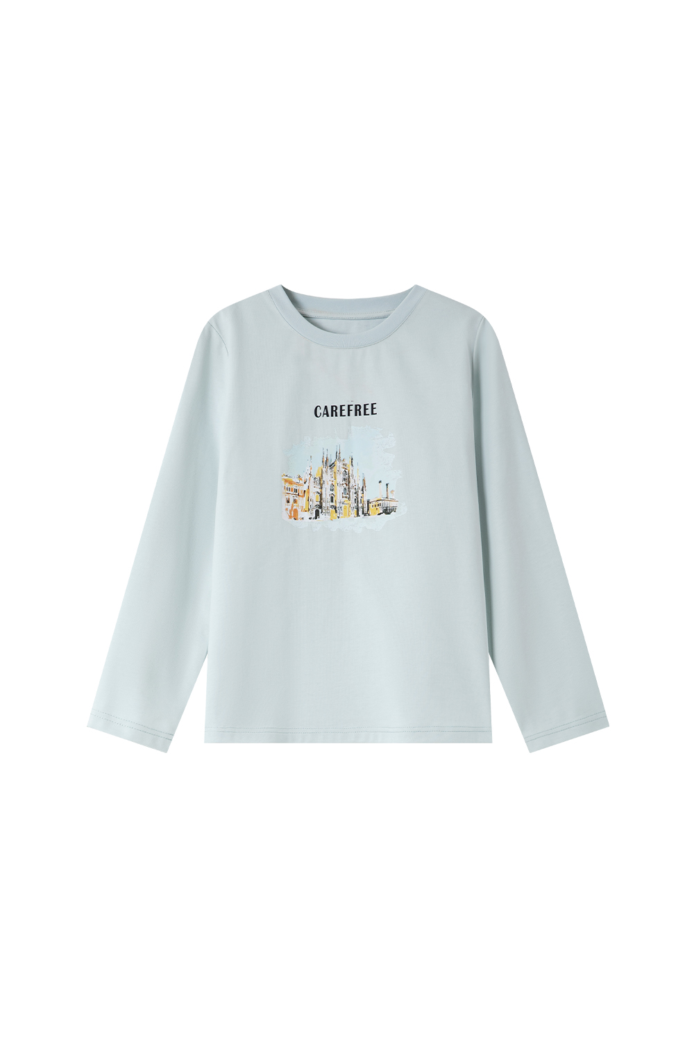 Scenery Print Cotton T-shirt