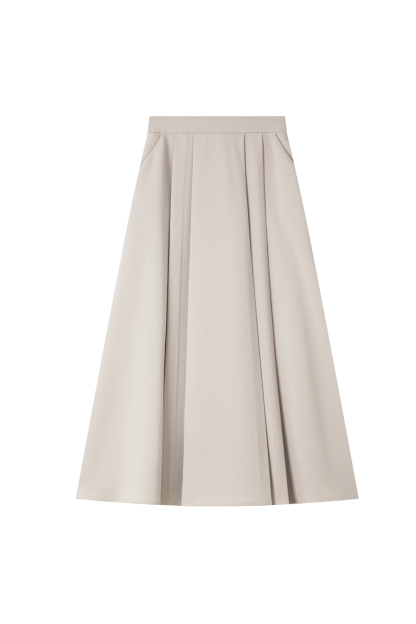 Woven Casual A-Line Skirt
