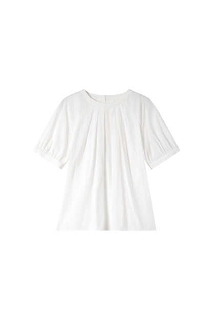 Pleated Collar Shirt