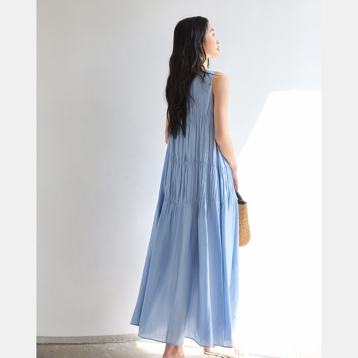 Elegant Pleated Dress