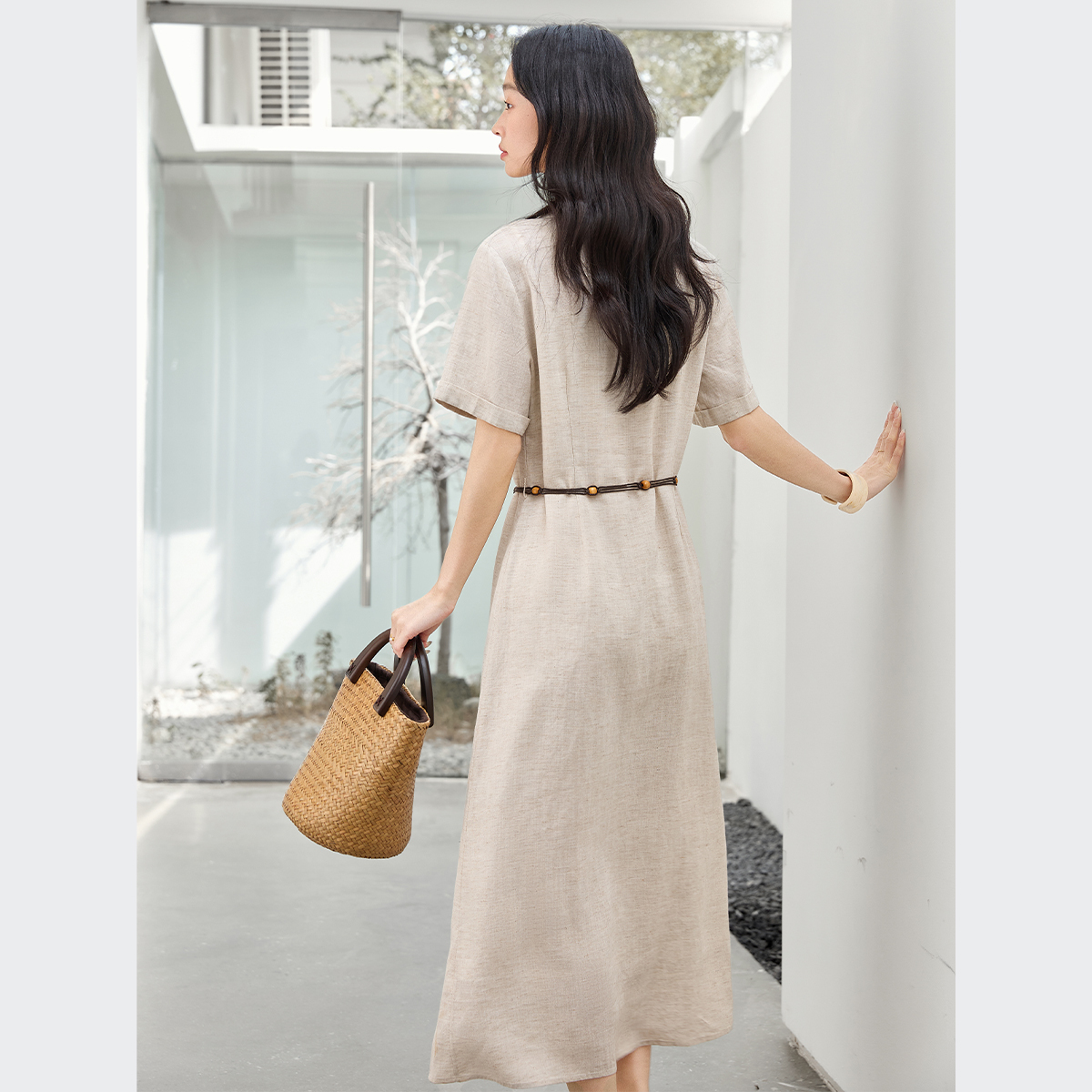 Mature And Elegant Shirt Dress