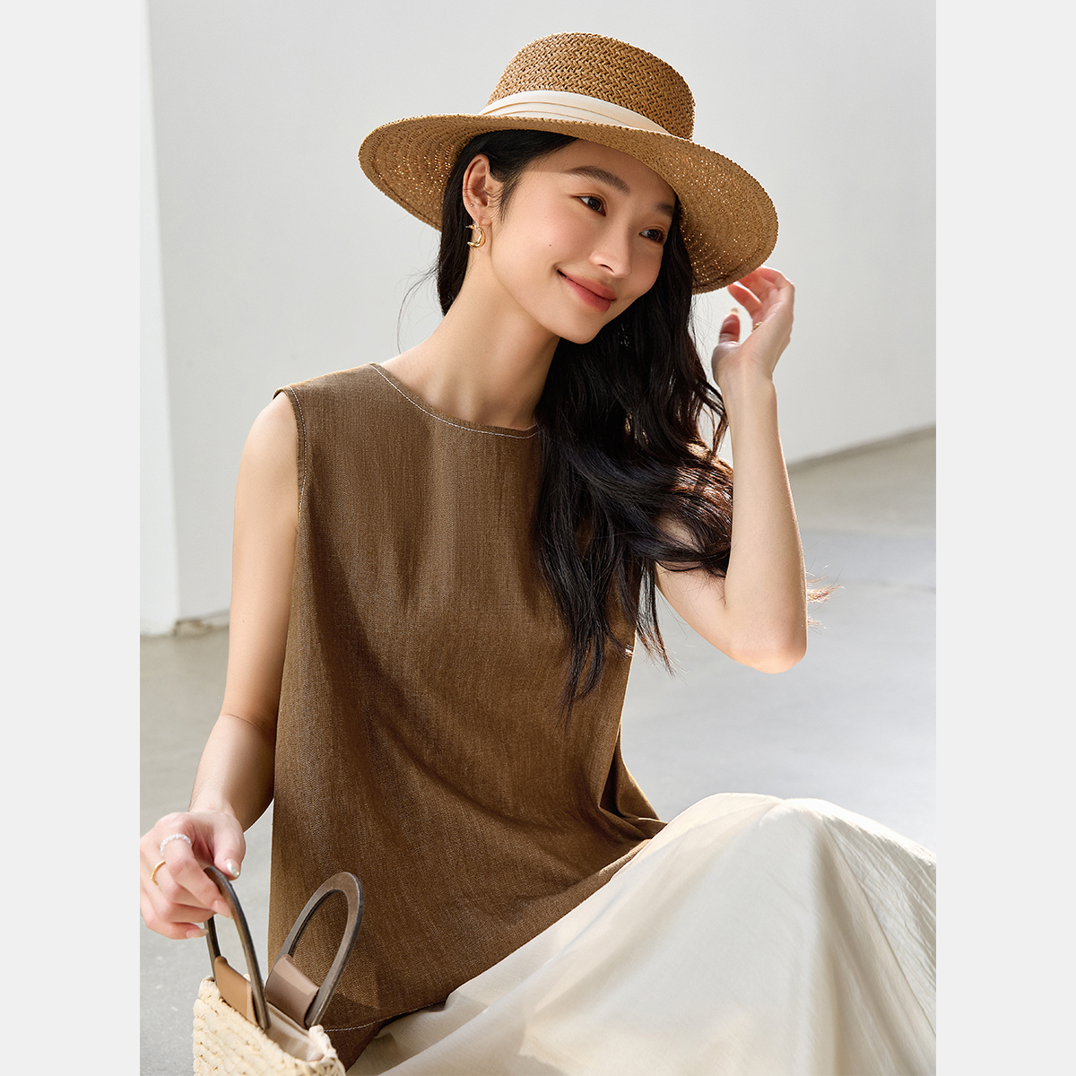 Cross Hollow Design Vest