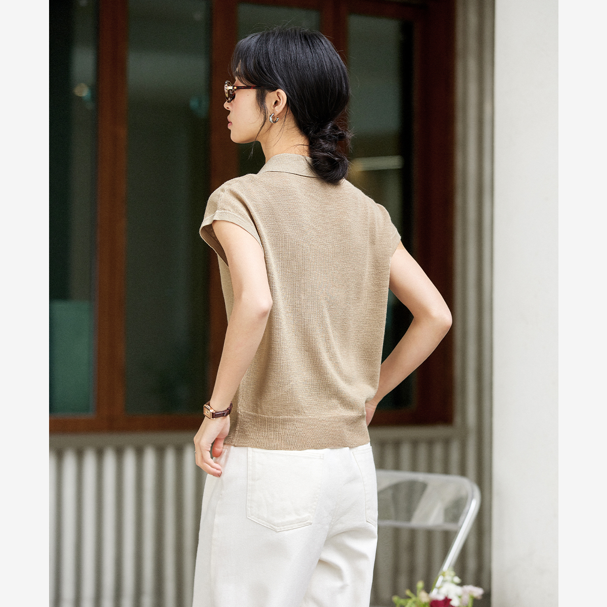 Half-Zip Breathable Sweater-VIMLYSTORE