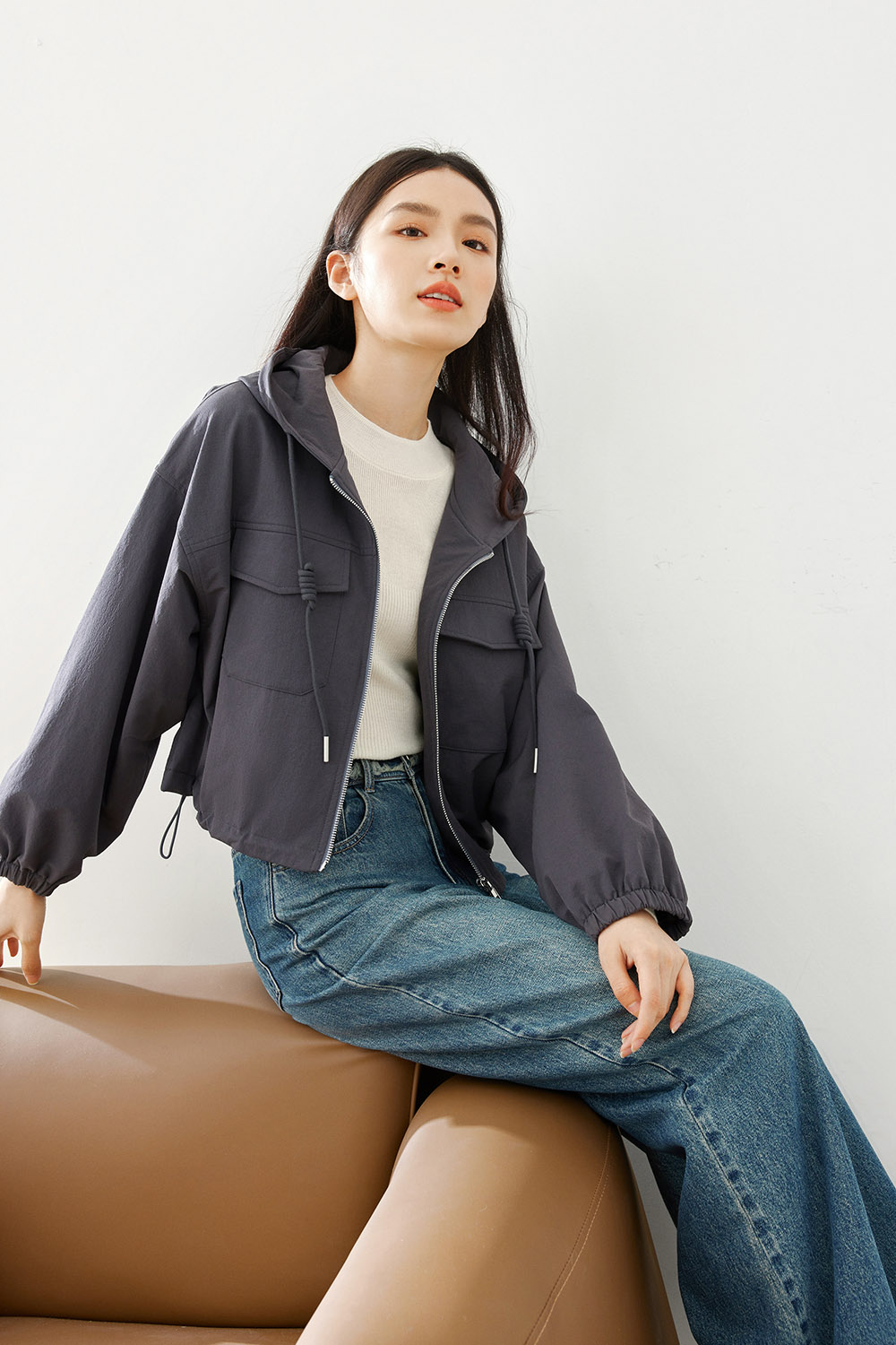 Short Workwear-Style Jacket
