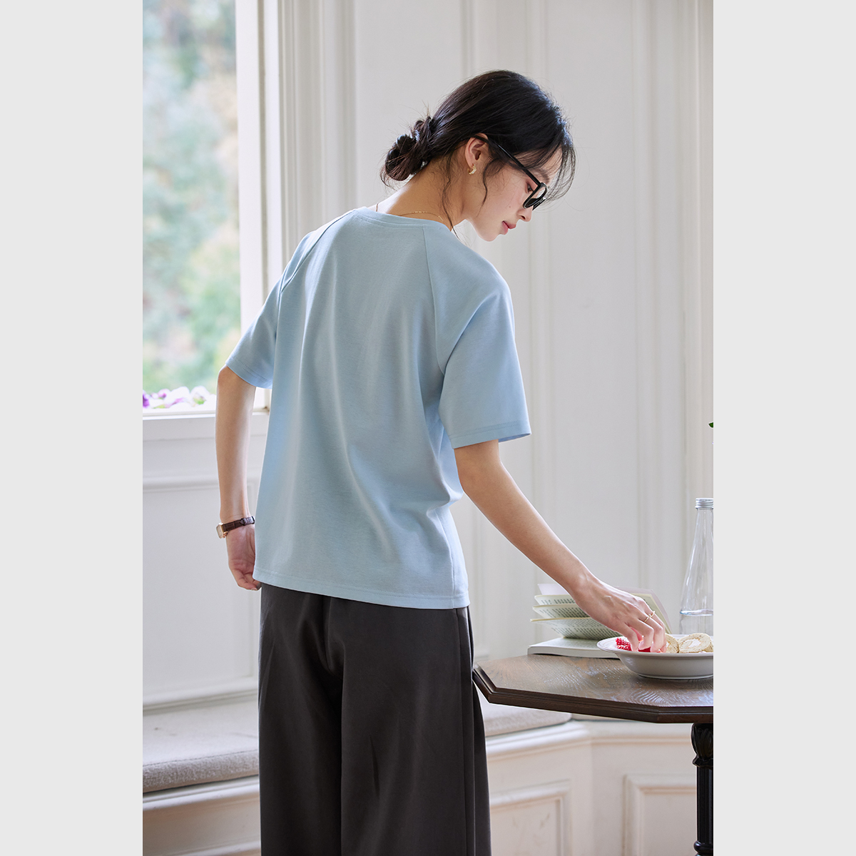 Loose T-Shirt With Patch Pockets