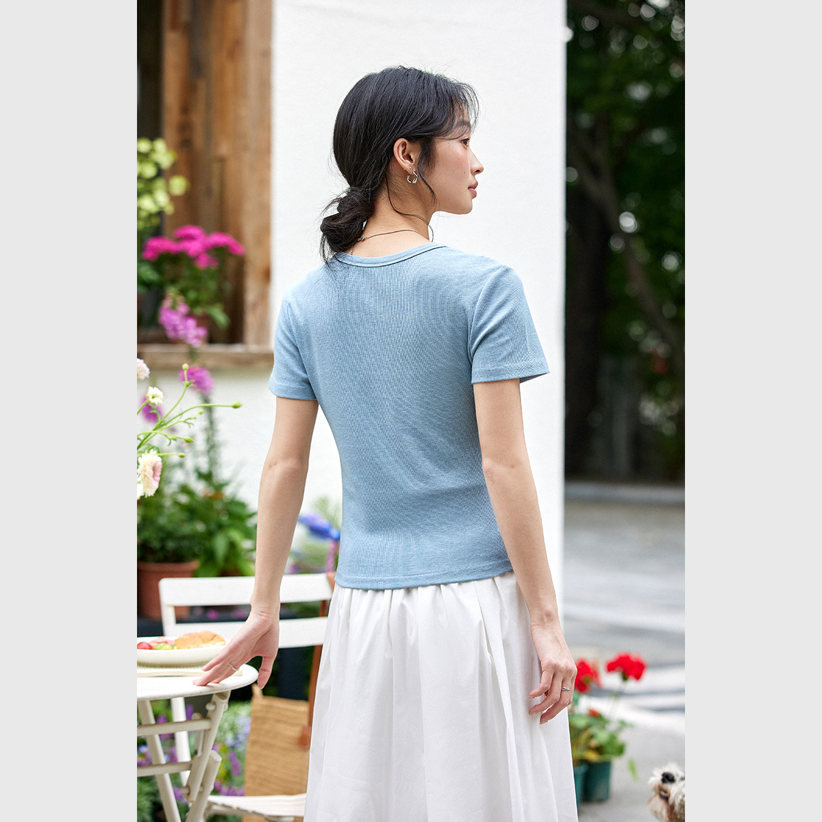 Fashion Casual Straight T-Shirt