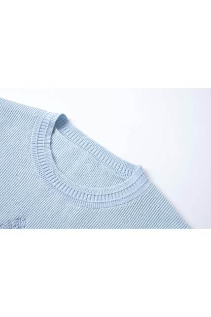 Flower Embroidered Loose Sweater