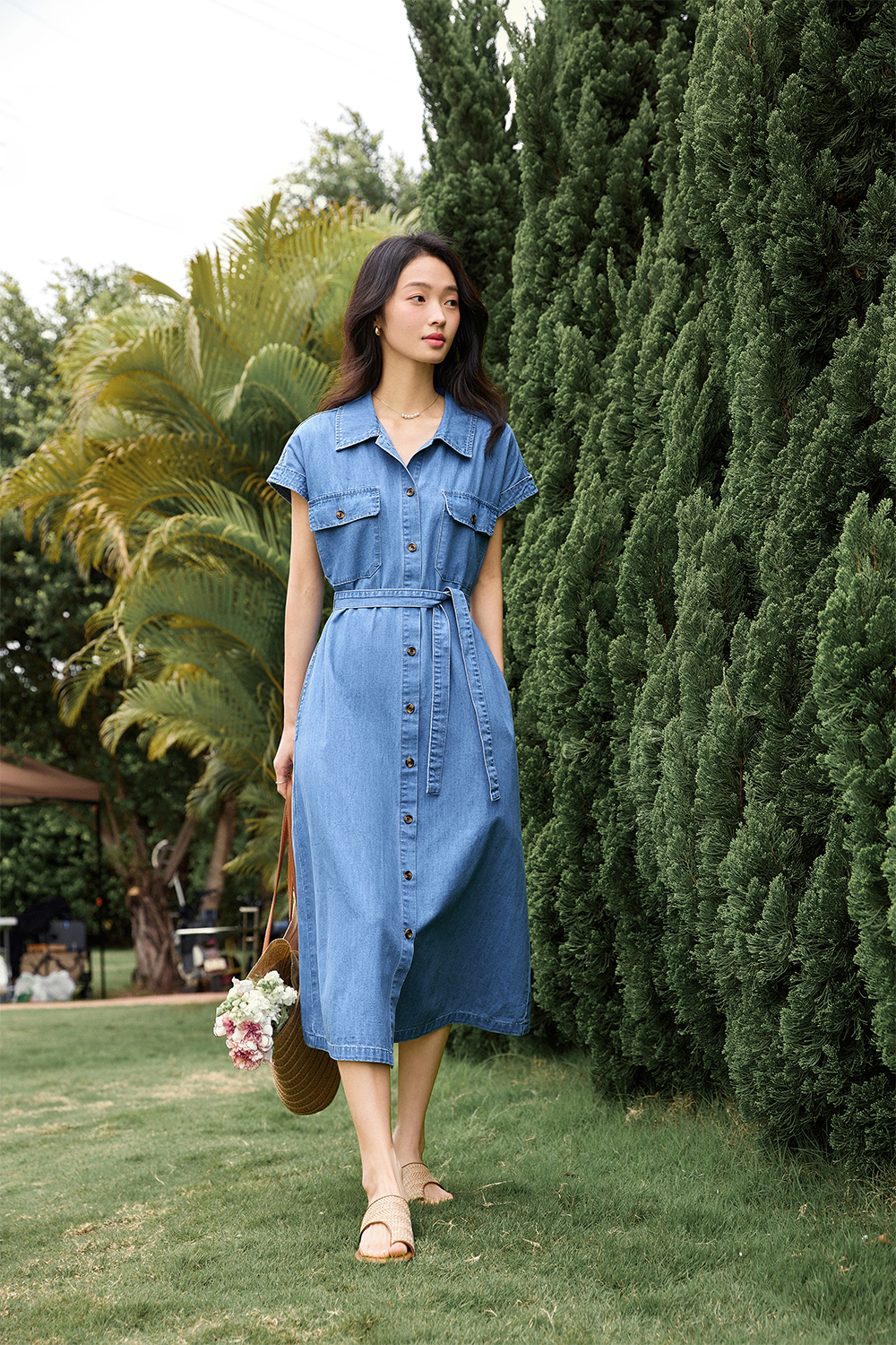 Denim Small A-Line Dress