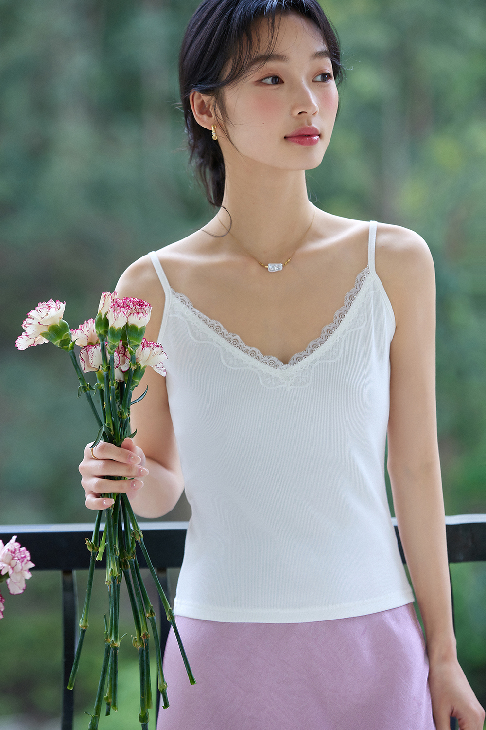 V-Neck Lace Camisole