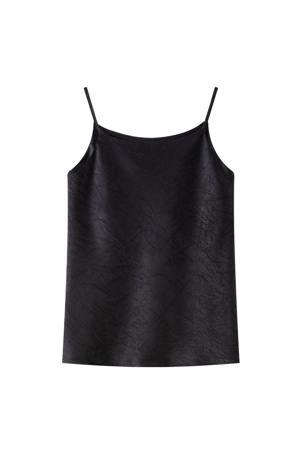 Ruched Round Neck Camisole-VIMLYSTORE