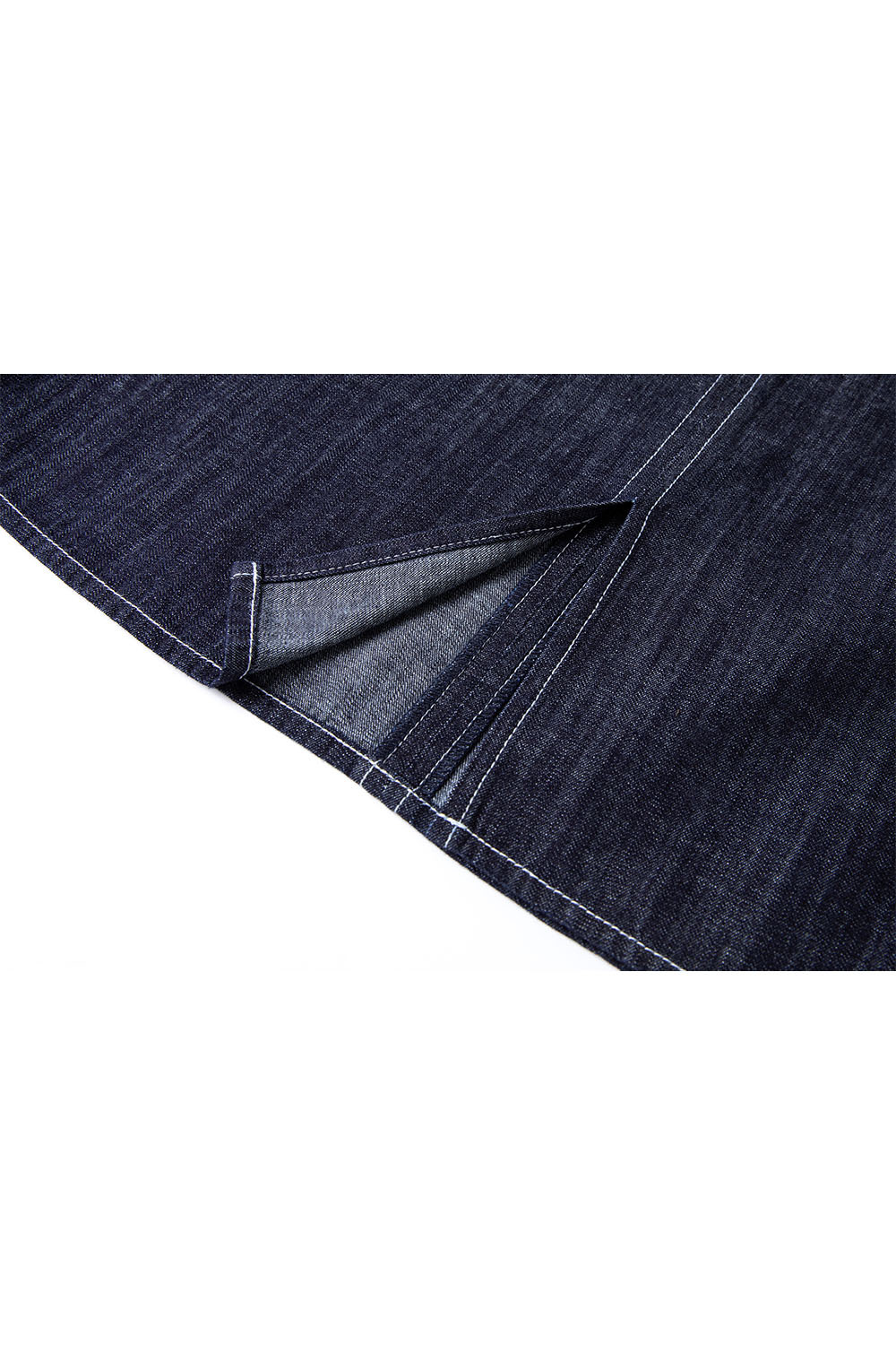 Minimalist Straight Denim Suit