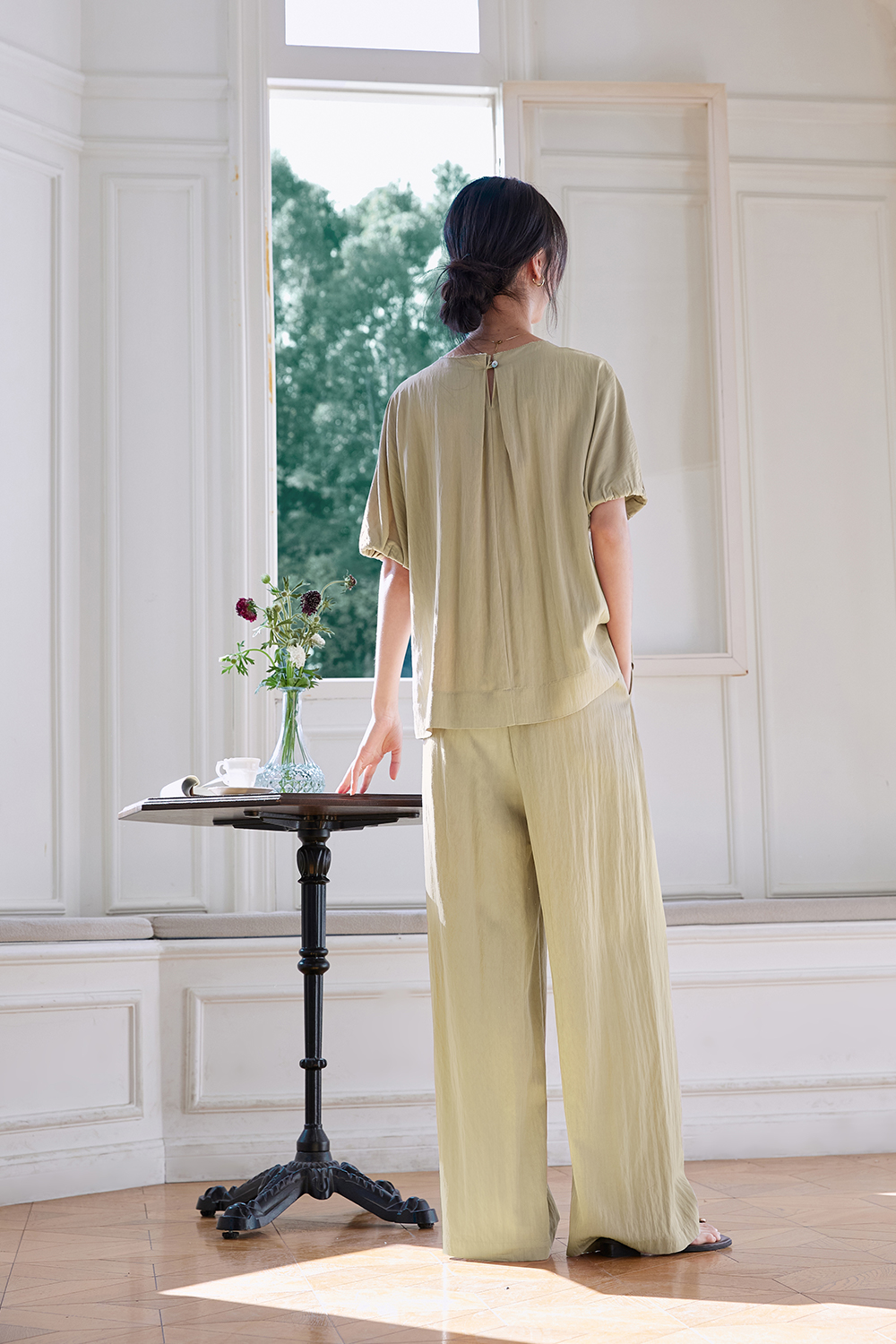 Easy Casual Woven Suit-VIMLYSTORE