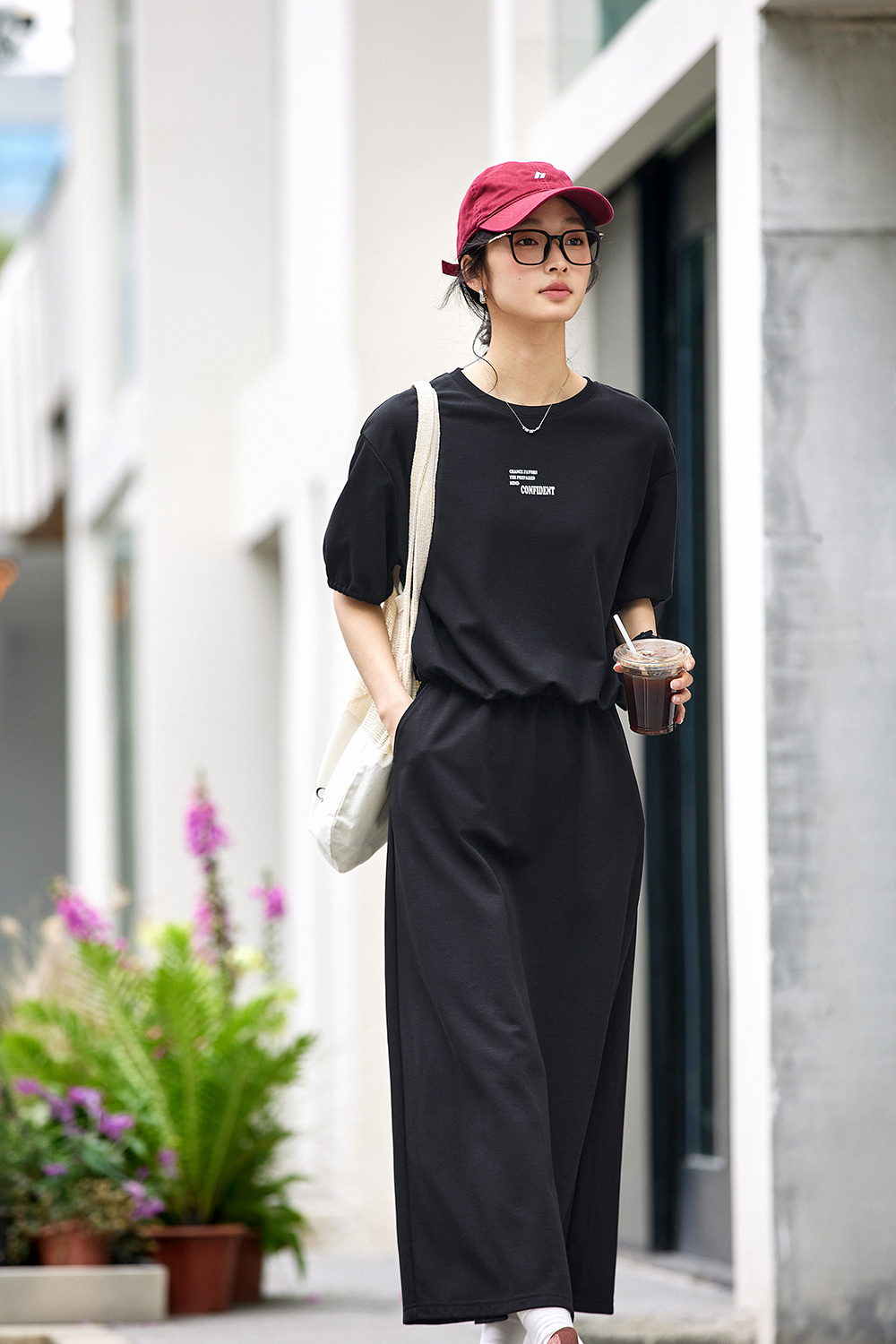 Casual Printed Knit Suit
