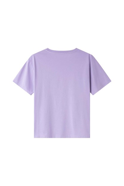 Hollow Flower Embroidery Straight T-Shirt-VIMLYSTORE