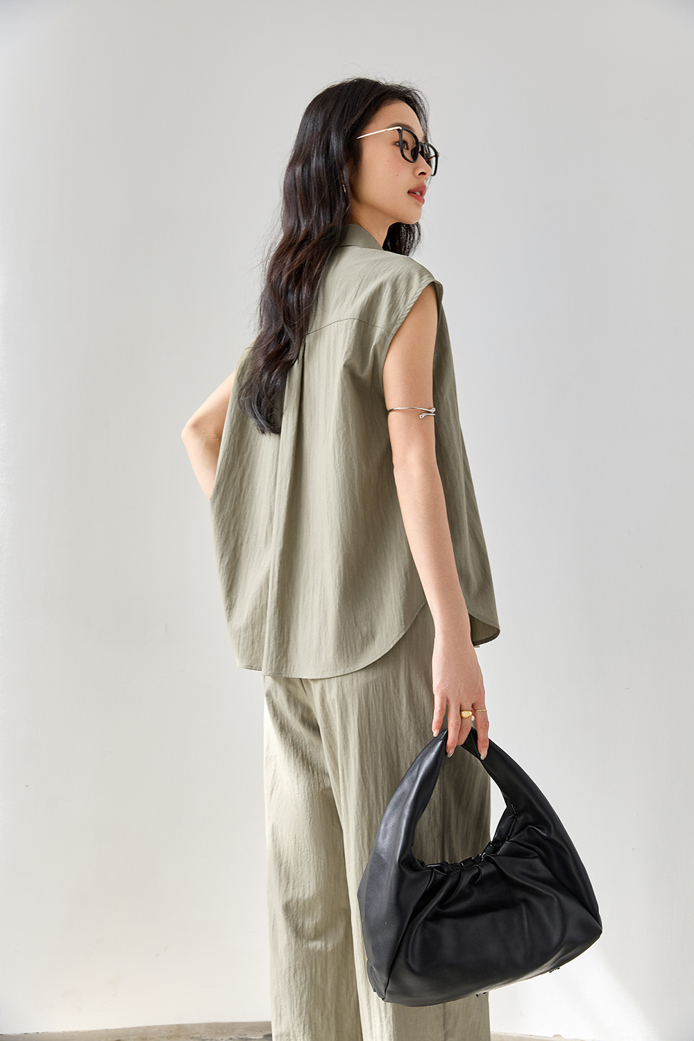 Fashionable Wide-Leg Palazzo Pants Set