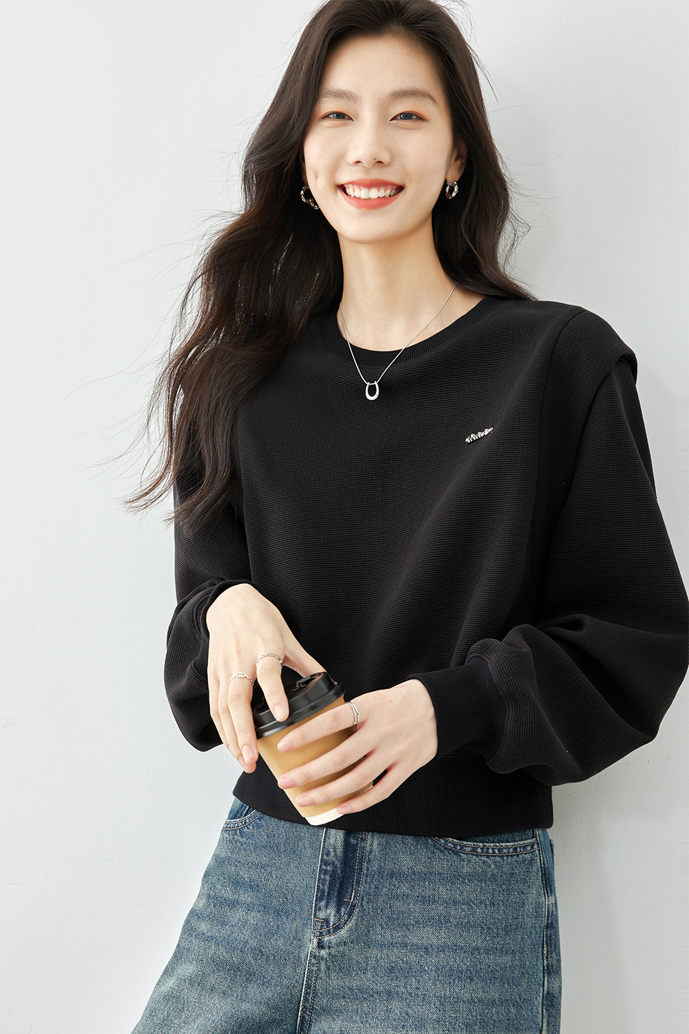 Solid color short tops-VIMLYSTORE