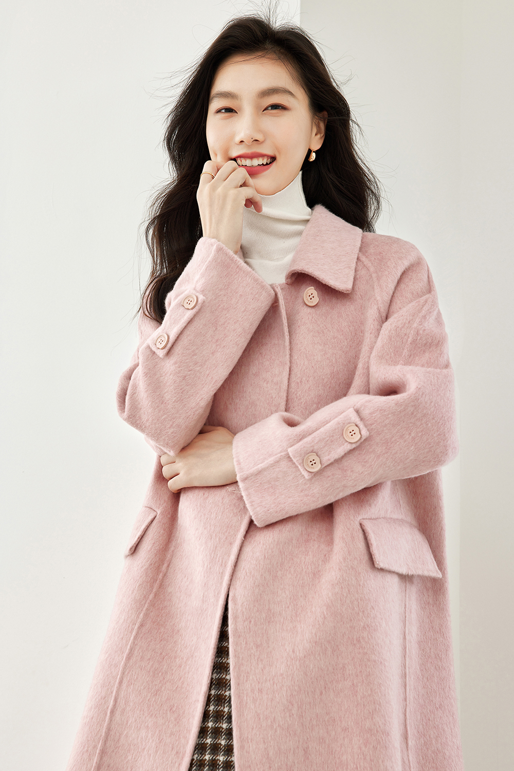 Minimalist Style Wool Coat