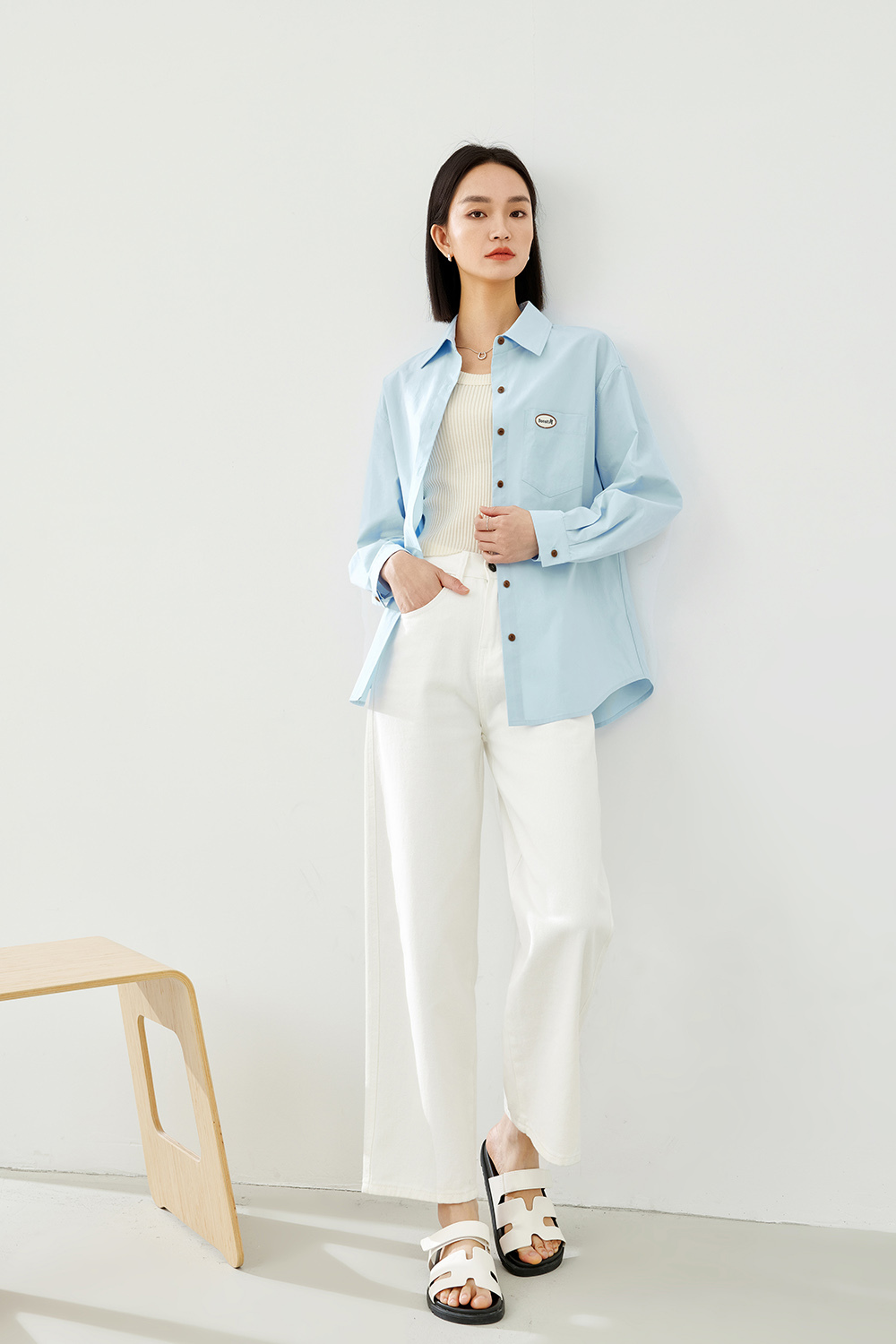 Versatile cotton shirt