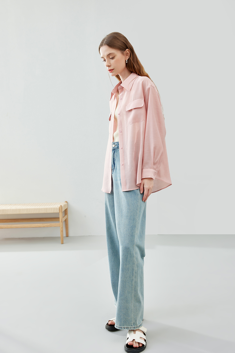 Casual drop sleeve shirt
