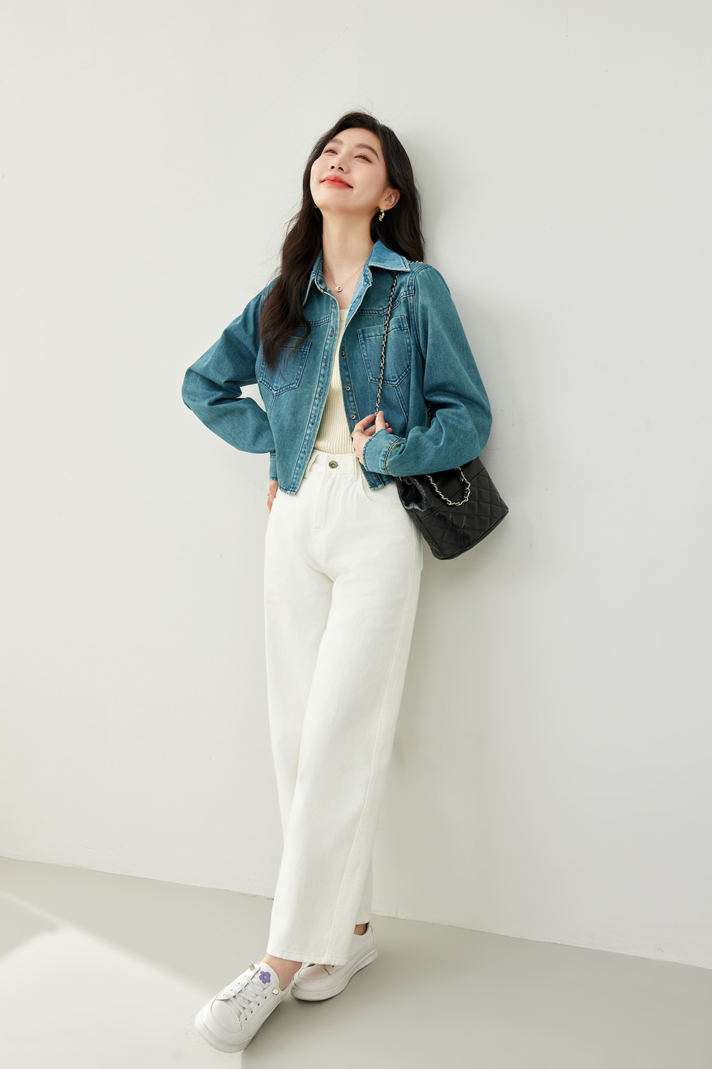 Washed Blue Denim Shirt