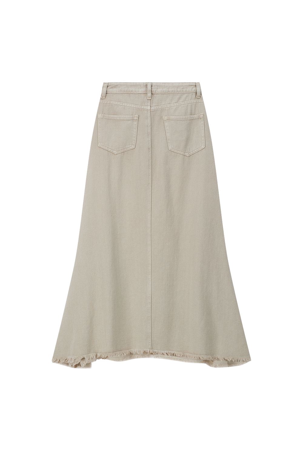 High Waist Fishtail Denim Skirt