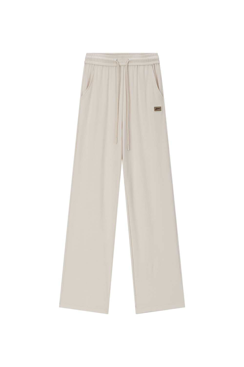 Solid Color Drawstring Wide Leg Pants
