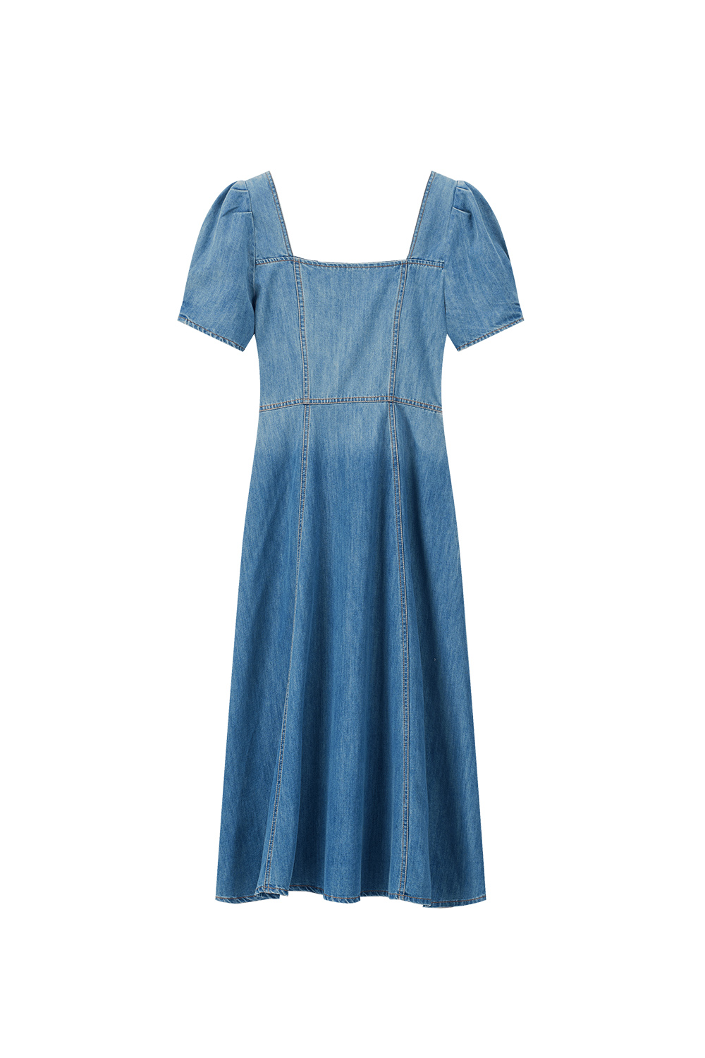 Gradient Denim Dress