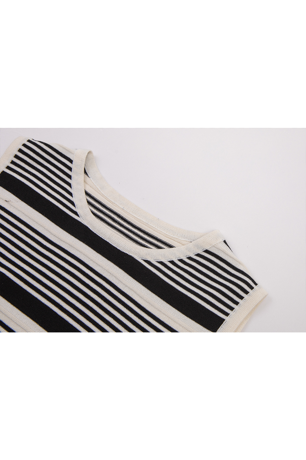 Striped Fringed Straight Dress
