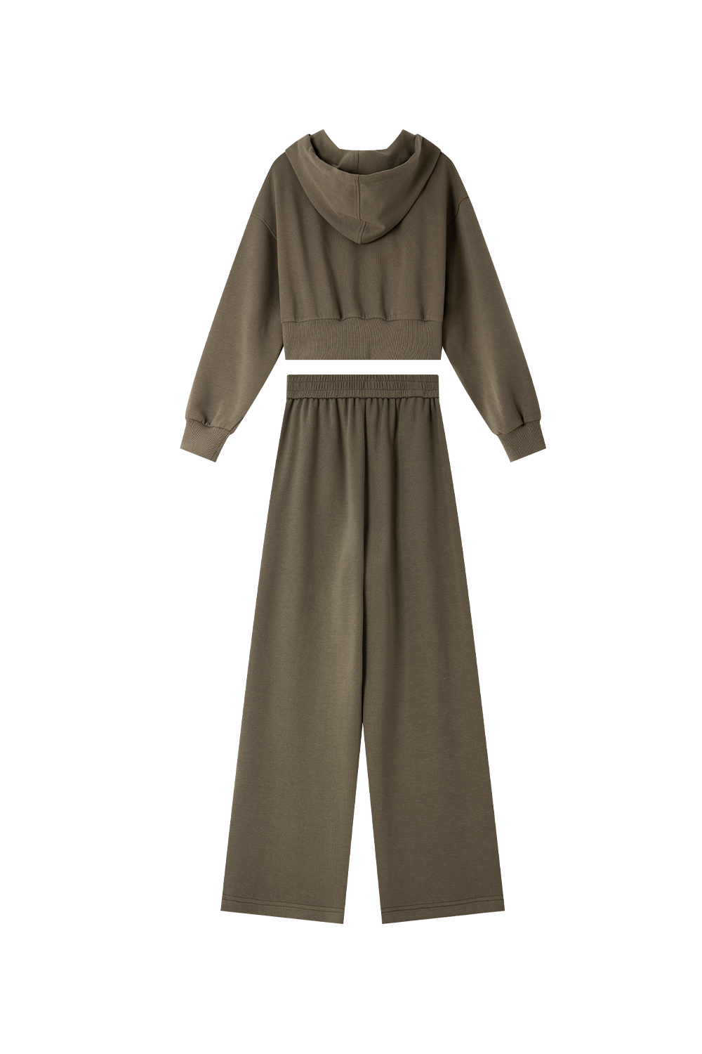 Cotton-Blend Hooded Suit-VIMLYSTORE