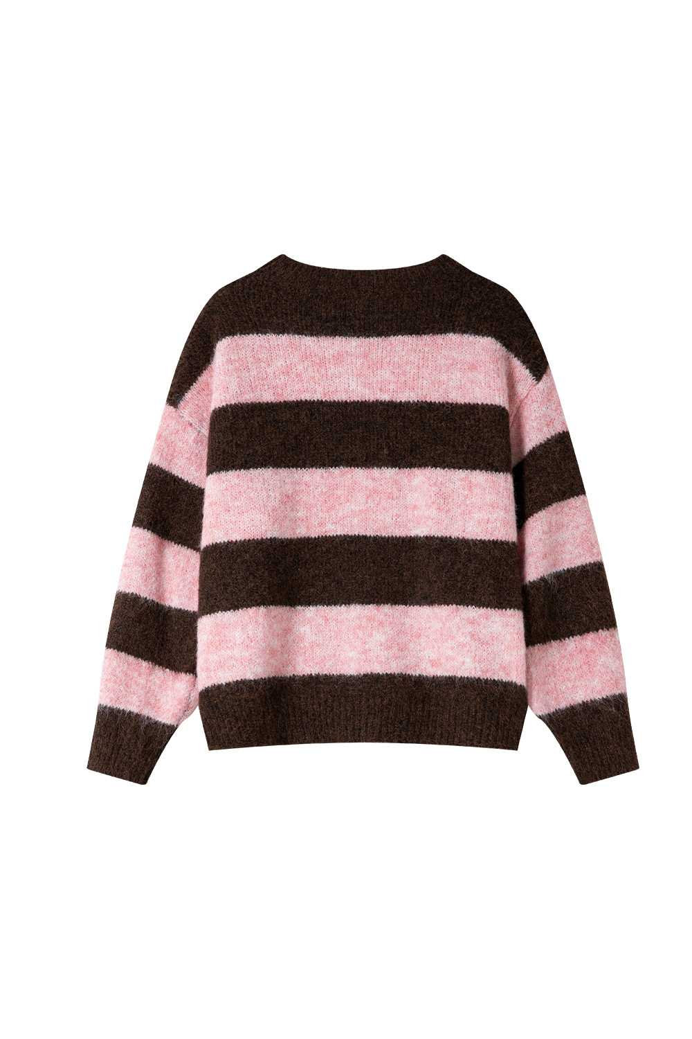 Contrast Striped Sweater-VIMLYSTORE