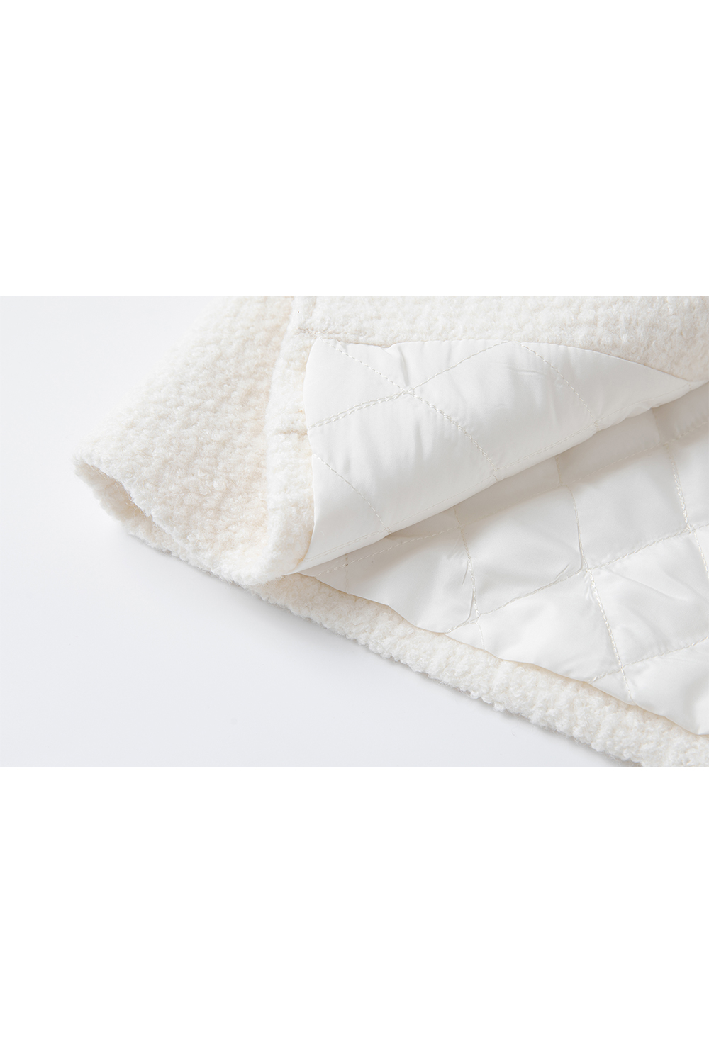 Buttoned Design Tweed Short-length Coat-VIMLYSTORE