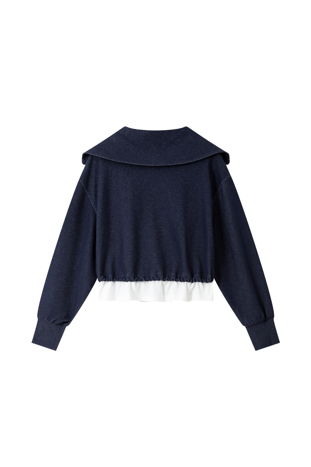 Two-Color Textured Sweatshirt-VIMLYSTORE