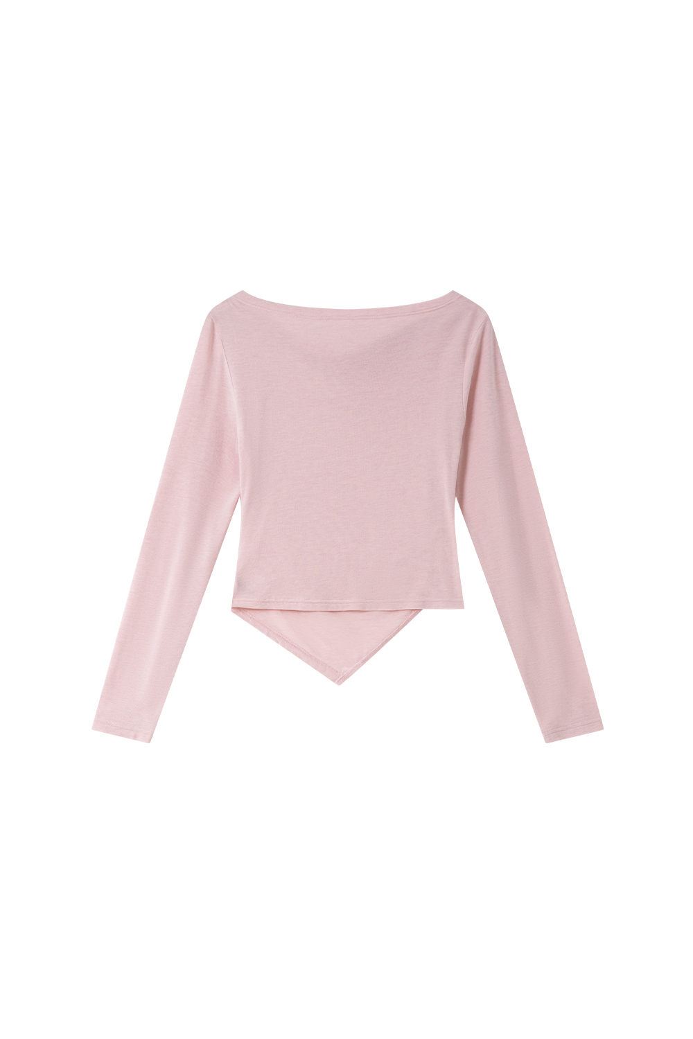 Natural Pleated Solid Color T-Shirt-VIMLYSTORE