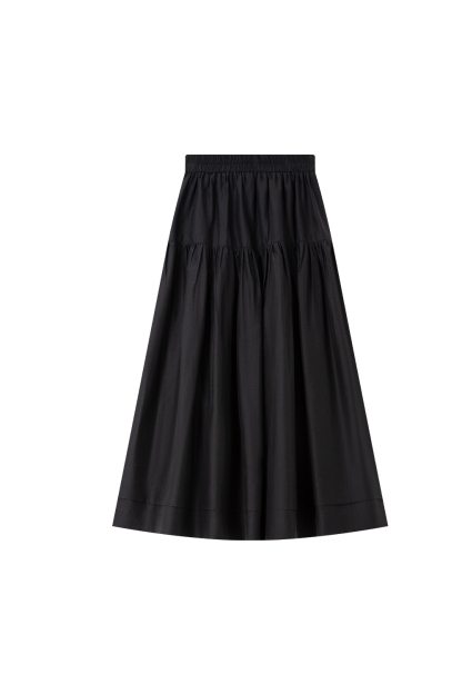 Pleated Loose Long Skirt