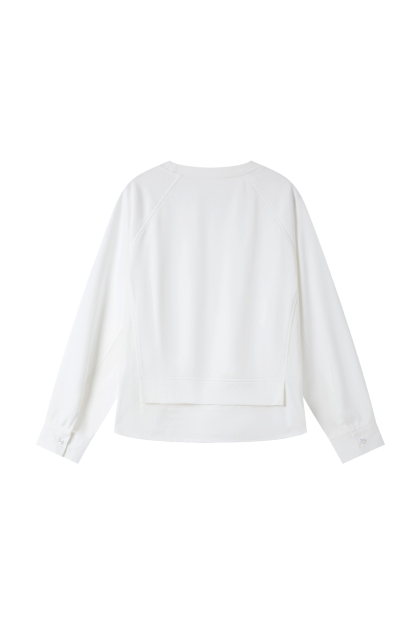 Cotton Layered Sweatshirt
