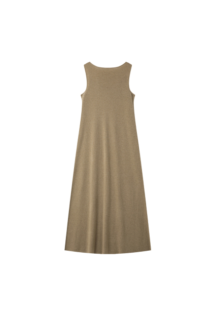 Knitted Suspender Long Dress