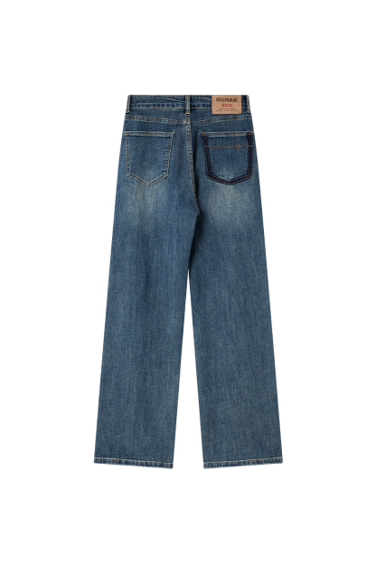 Cotton Spun Straight Leg Jeans