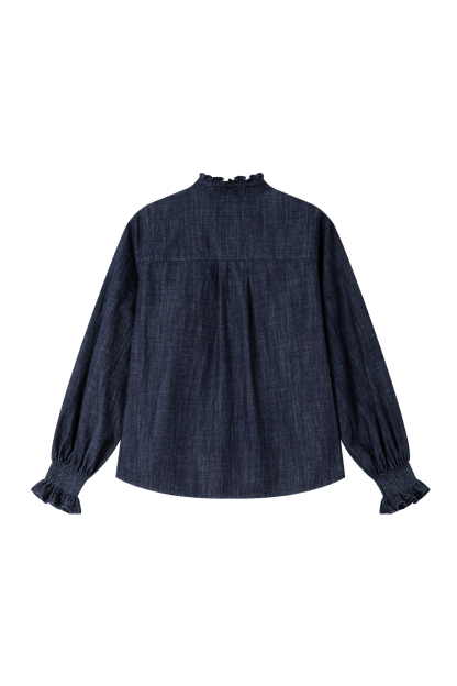 Pure Cotton Ruffled Shirt