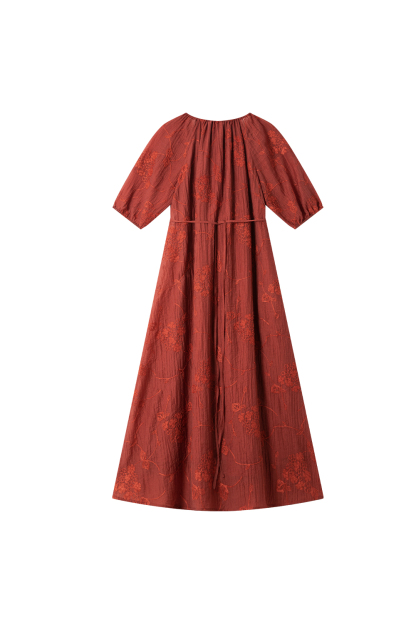 Embroidered Texture Dress