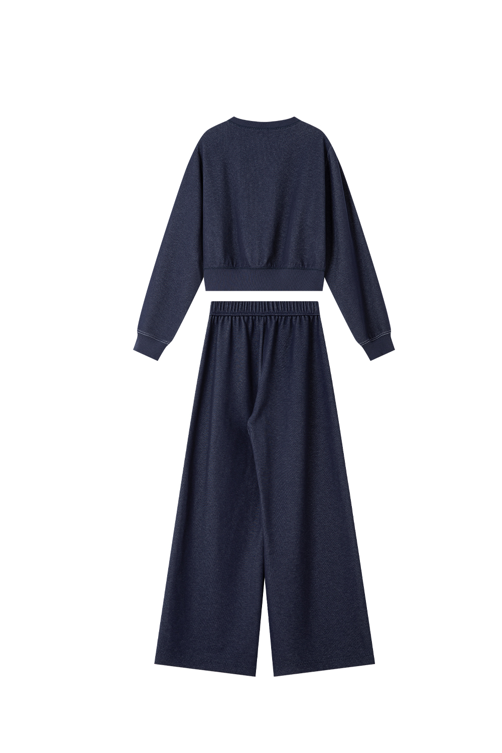 Contrasting Exposed Stitch Knitted Suit