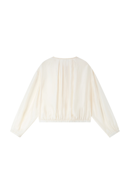 Lyocell Crew Neck Jacket