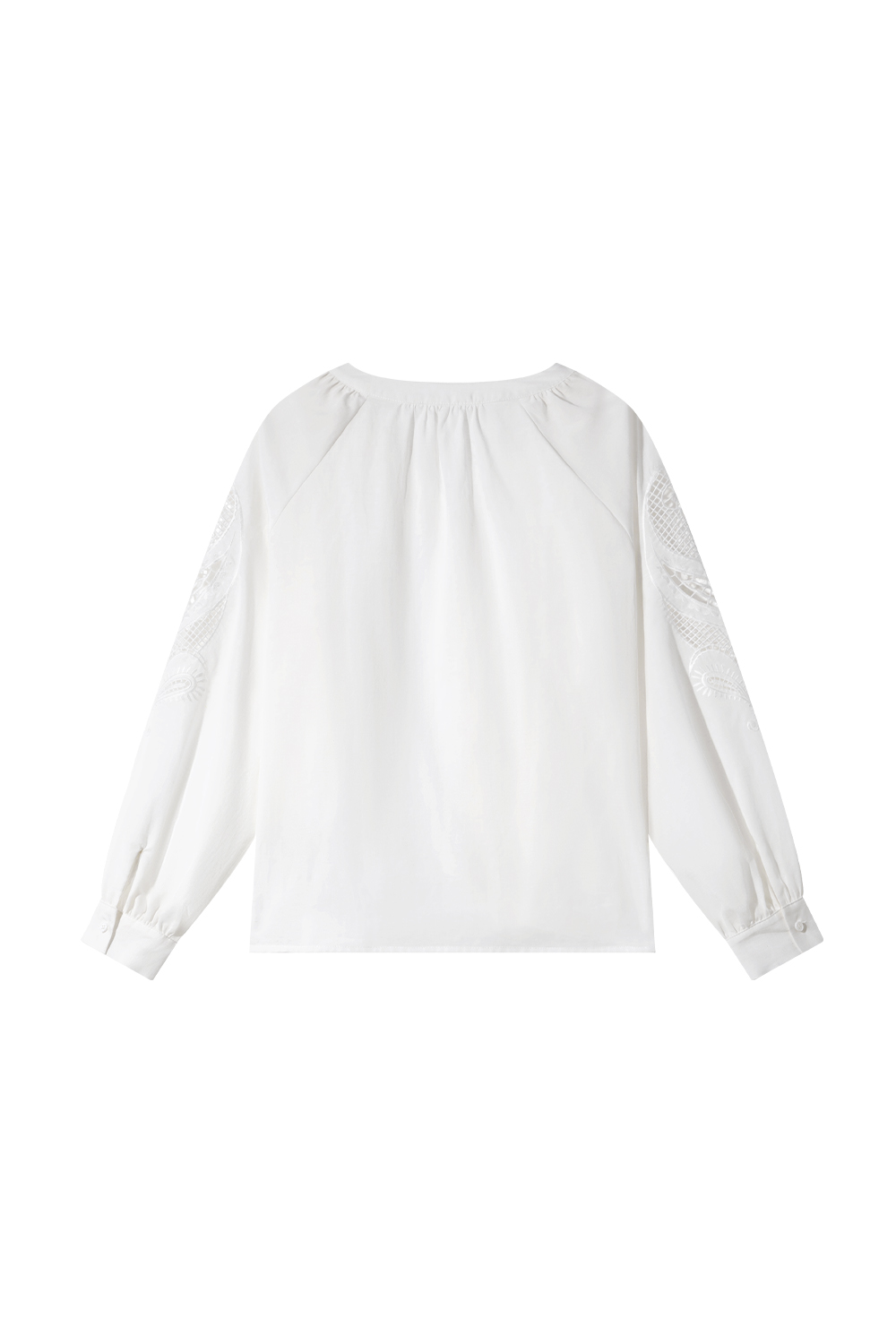 French Hollow Embroidered Shirt
