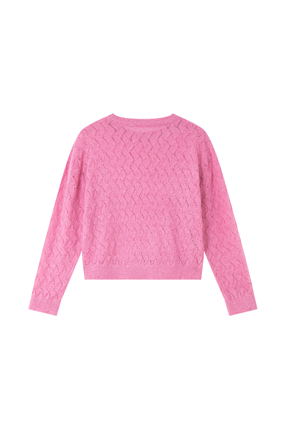 Argyle Pattern Hollow Sweater