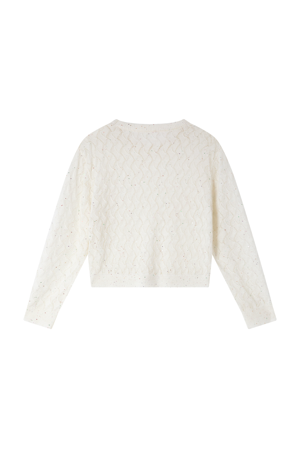 Argyle Pattern Hollow Sweater