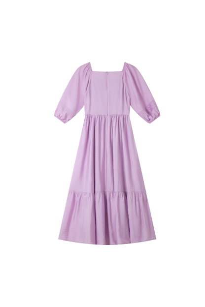 Elegant Square Neck Dress