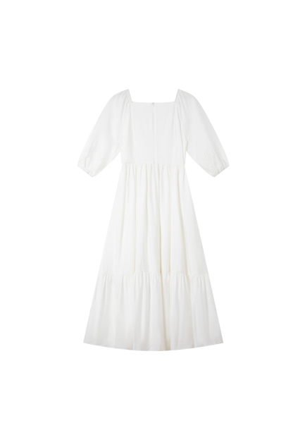 Elegant Square Neck Dress