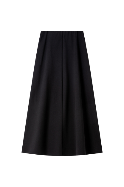 Wool Blend Black Skirt