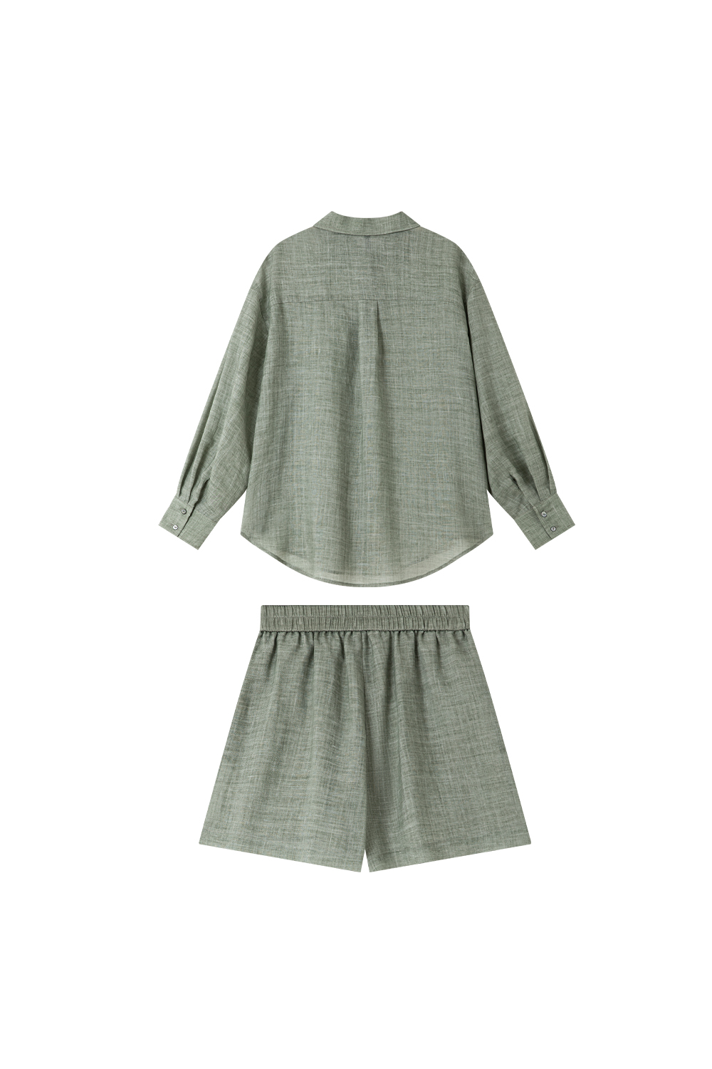 Ramie Tencel Shirt Suit-VIMLYSTORE