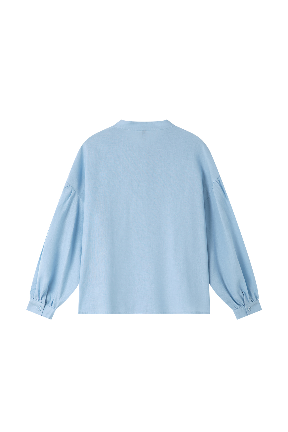 Round Neck Pleated Shirt