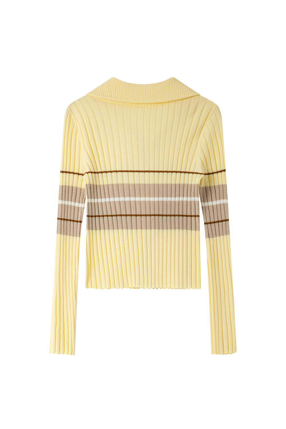 Retro Color-Blocked Striped Sweater